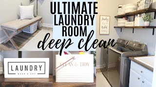 Ultimate Laundry Room Deep Clean | Deep Cleaning Motivation | House Cleaning 2020