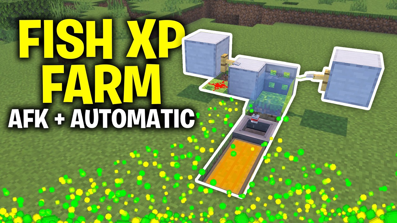 Afk Fish Farm Java AFK Automatic FISH XP FARM - Minecraft Bedrock 26.2+ - YouTube