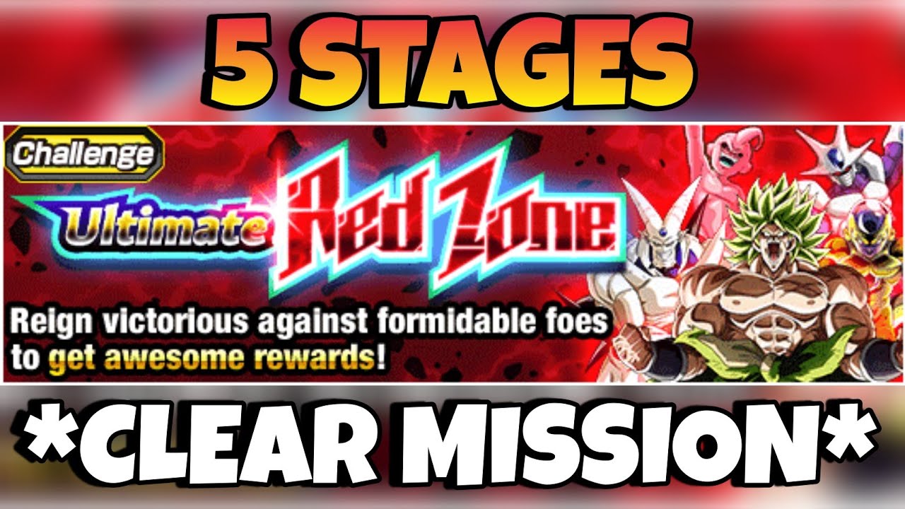 How Clear Run Easy Done 5 Stages in Mission No items Ultimate Red Zone Part 2 DBZ Dokkan battle 