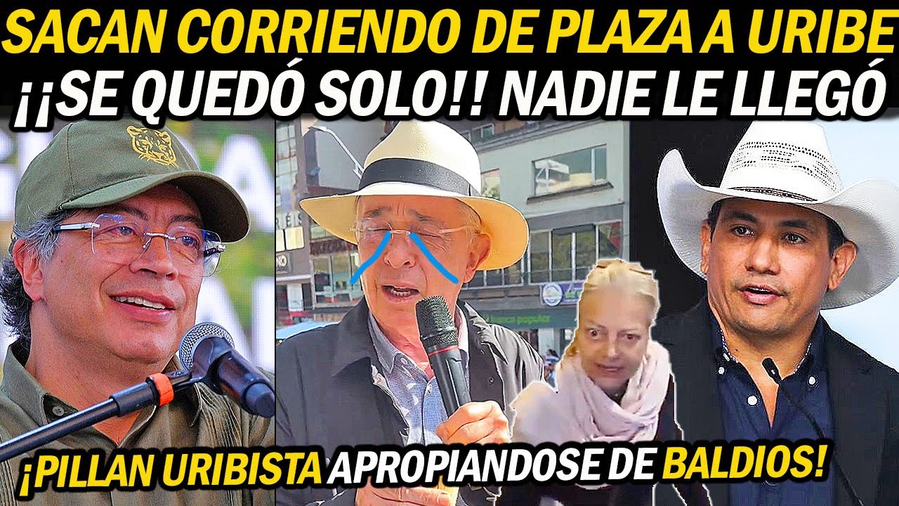SE QUEDÓ SOLO: Sacan CORRIENDO a Uribe de Plaza ¡Desató BURLAS! PILLAN a seador uribista con BALDIOS