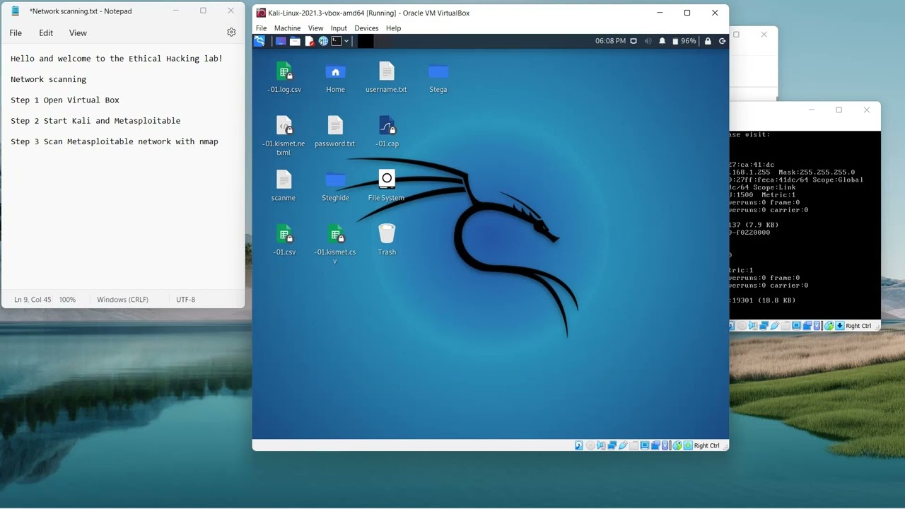 Network scanning with nmap