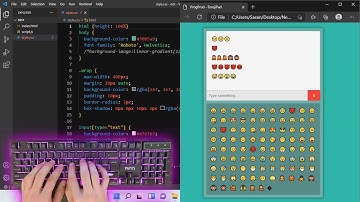 ASMR Programming - Emoji Pad Using HTML CSS & JavaScript - No Talking