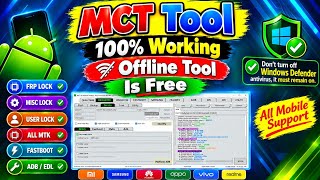 MCT Tool 100% Working 🔥 Free Offline Tool | FRP Lock + User Lock Fix | No Internet Required 😱