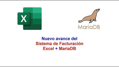 Avance Sistema Facturación Excel - MariaDB