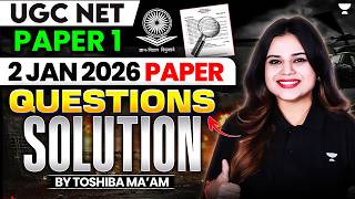 UGC NET Paper 1 | (2 Jan 2026) Paper Questions Solution | UGC NET Paper 1 Solved Paper (2 Jan 2026) screenshot 5