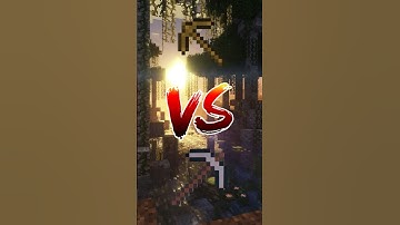 Efficiency V Wooden Pickaxe vs Netherite Pickaxe – Which is Faster? 🪓💨