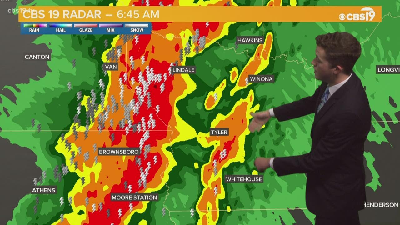 Severe Thunderstorm Warnings issued for multiple East Texas counties ...
