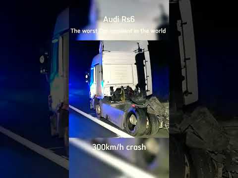 Worst car accident in the world 300km/h Audi #viral