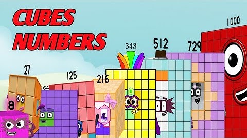 Numberblocks cubes numbers 1- 1728 triple multiplication @educationalcorner110