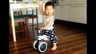 ディーバイクミニをはじめて見た時の反応☆1歳1ヶ月の赤ちゃん♪寝起き