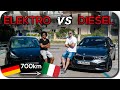 Roadtrip Nach Rimini: Tesla Model 3 vs Diesel 3er BMW