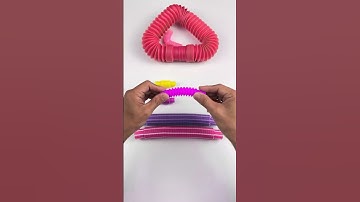 Creating and ASMR Satisfying POP-TUBE #diy #satisfyingvideos #relaxing #creative #insideout #oddasmr