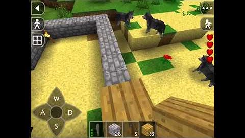 survivalcraft lets play part 2 made my house