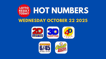 Hot Lotto Numbers October 22 2025