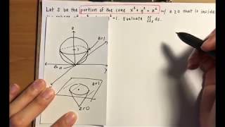 Integral of a Scalar Function over a Surface (Example)