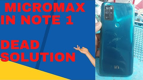 Micromax In note 1 dead solution! #@