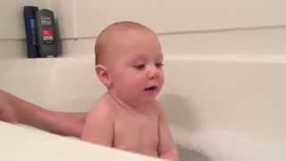 Bath time for Elijah