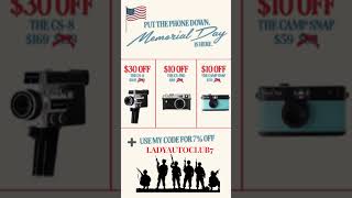 Camp Snap Memorial Day Deals + 7% Off code: LADYAUTOCLUB 7 #cameras #videocamera