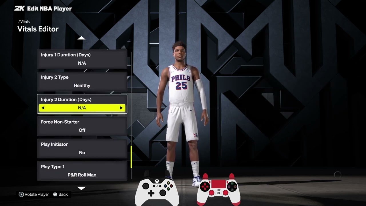NBA 2K26 How to Turn on or off Player Force Non Starter