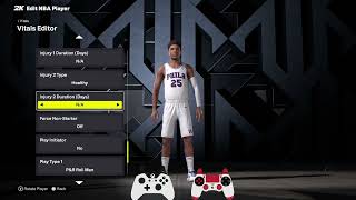 NBA 2K26 How to Turn on or off Player Force Non Starter