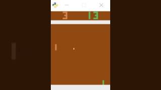 Deep reinforcement learning agent plays Pong using Policy Gradient method