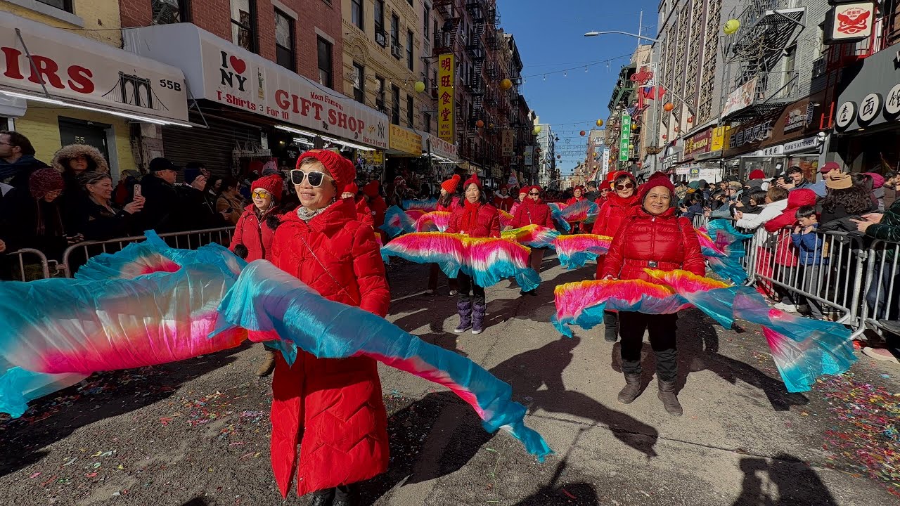 元宵节🔥唐人街新春爱心大游行🔥人山人海🔥纽约市长来了🔥