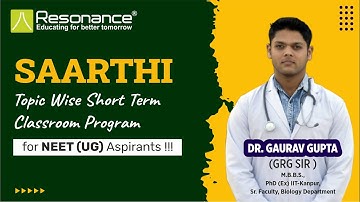 Topic wise classroom program for NEET aspirants_ by Dr. Gaurav Gupta(GRG Sir)