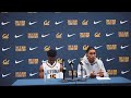 Cal Men's Basketball: Jaylon Tyson & Jalen Cone Postgame Press Conference vs. Pacific