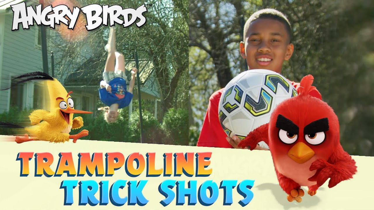 Getting Active with Angry Birds | Trampoline & Trick Shots
