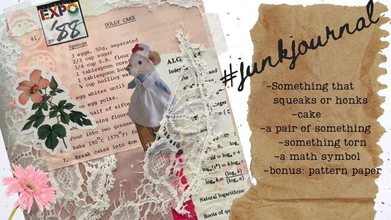 #2023cwp7 Margarete Miller Collage mouse Junk Journal - YouTube