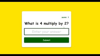 How To Make a Multiplication ✖ App Using  HTML | CSS | JAVASCRIPT