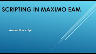Set Warning Message Using Automation Script In Maximo