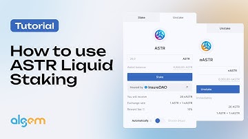 Algem Guide : How to use ASTR Liquid Staking