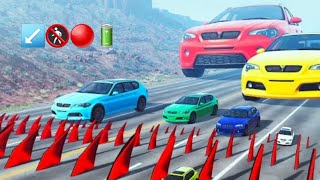 double Flatbed Trailer Truck Potholes Transport Car Rescue vs Deep Water screenshot 4
