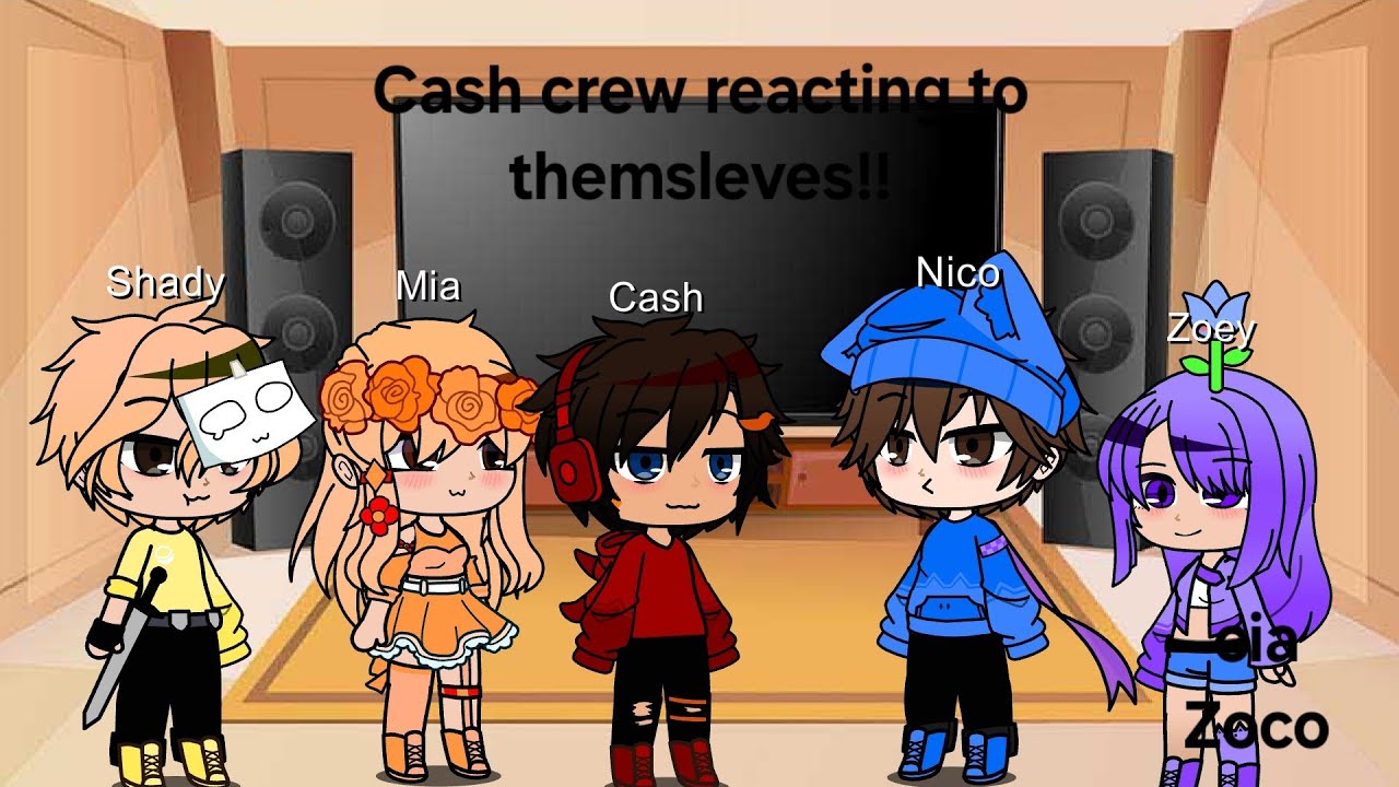Cash crew reacting to themselves! (First time making reacting)