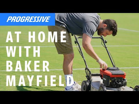 Progressive: Baker Mayfield Mows the Lawn
