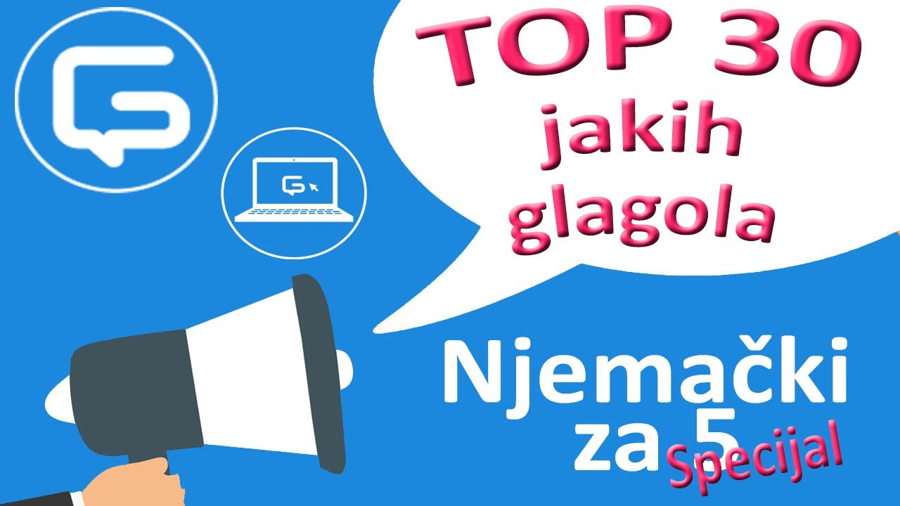 Top 30 jakih glagola u njemačkom jeziku - Njemački za 5