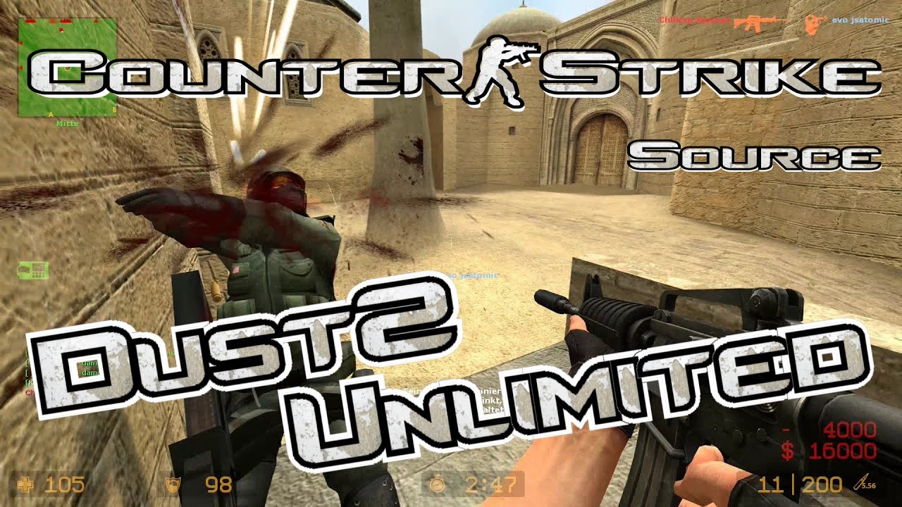 Counter-Strike Source - DE Dust2 Unlimited - Bandicam Test (Xvid) 1080p