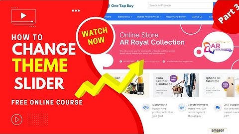 How Change top slider in blogger theme |Amazon Earning Part 3 |AR PC Tips