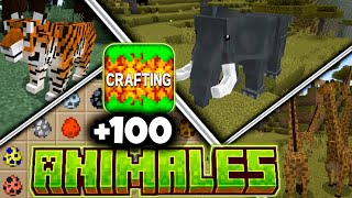 I installed animal mods in crafting and building