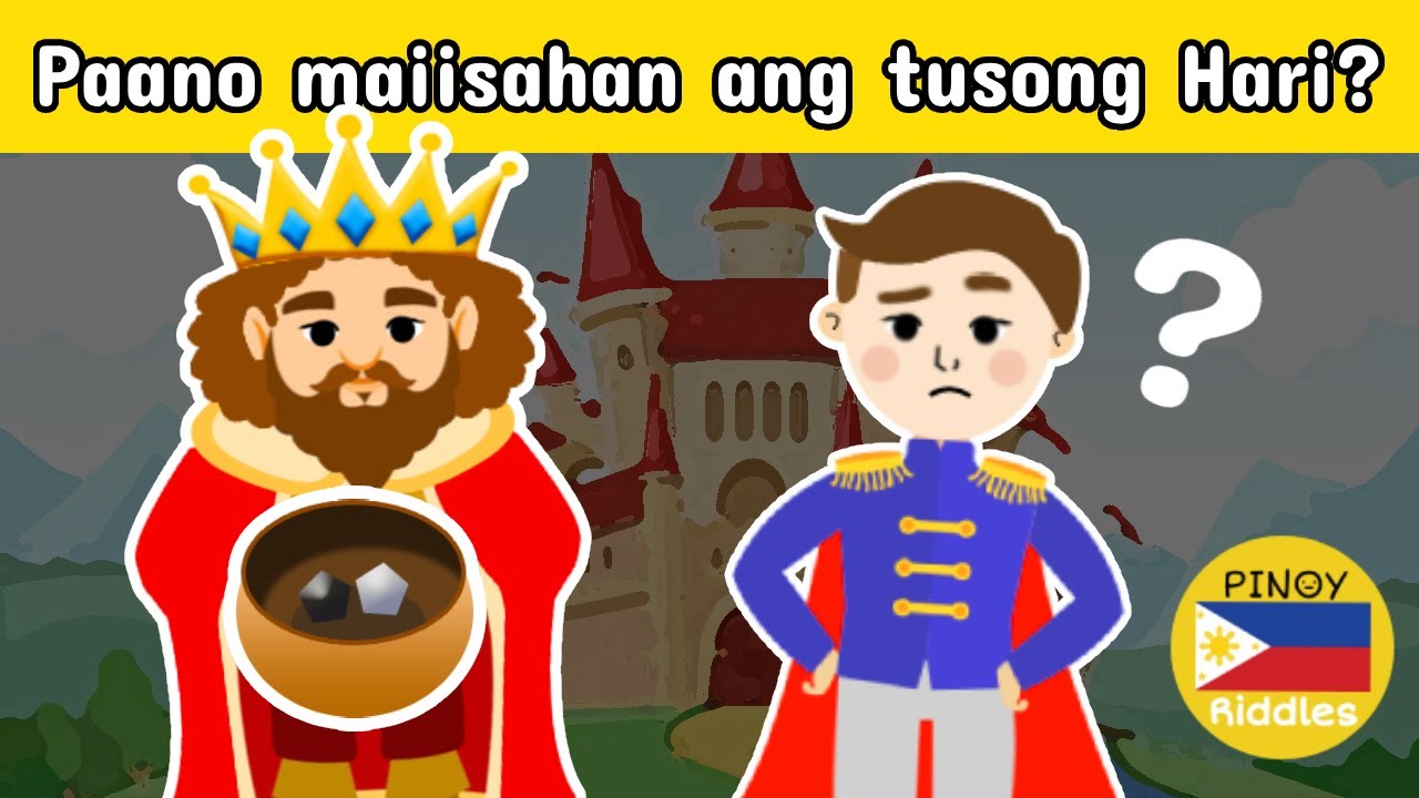 Drawing Riddles Pinoy PAANO MAIISAHAN ANG TUSONG HARI | Pinoy Riddles - YouTube