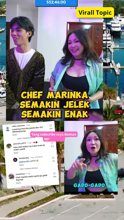 Chef Marinka ucap makanan makin jelek makin enak ke Yuka #shortsviral #lyuka #marapthon #yb