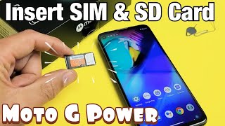 Moto G Power: How to Insert SIM Card & SD Card