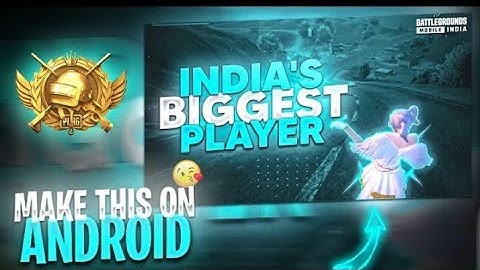 How To Make Bgmi/Pubg Montage Thumbnail On Android | How To Make Pubg Thumbnail On Android #pubgm