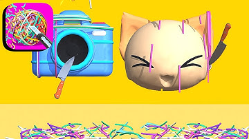 RubberBand Cutting - ASMR ​- All Levels Gameplay Android,ios (Levels 43-56)