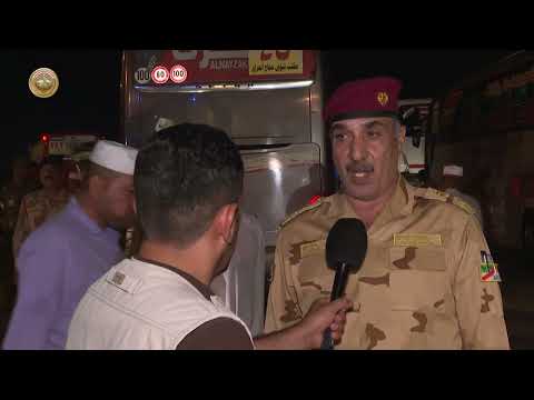 قيادة عمليات كربلاء المقدسة تؤمن طريق الحجاج البري الحدودي