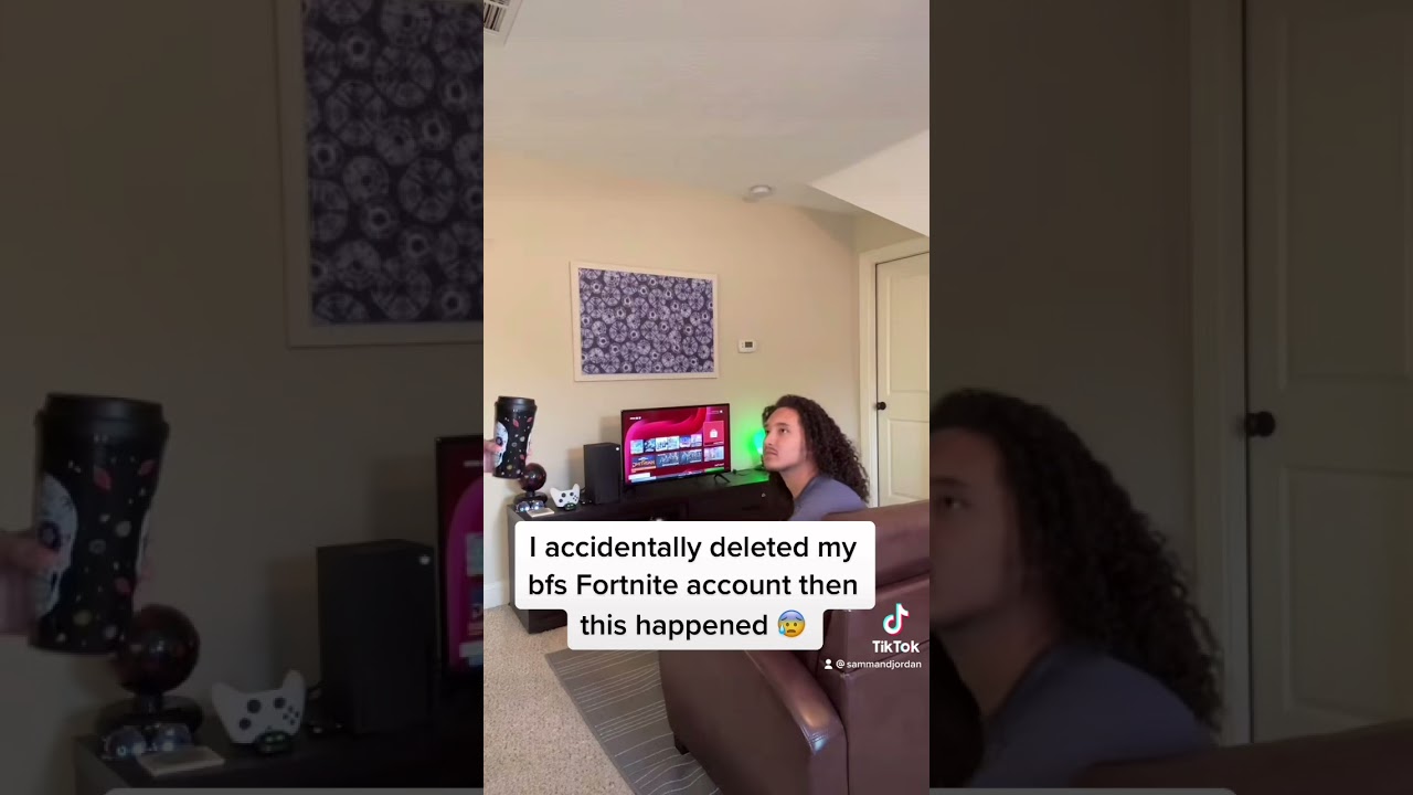 I accidentally deleted my bfs Fortnite account then this happened 😰