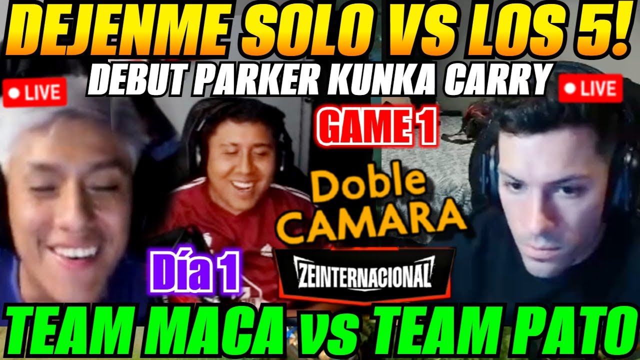 😲Parker sorprende en su DEBUT! Día 1 ZEINTERNACIONAL!😲Team MACARIUS vs Team PATO PARODI GAME 1