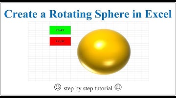 Excel VBA - Rotating 3D Sphere (MS Excel Animation)