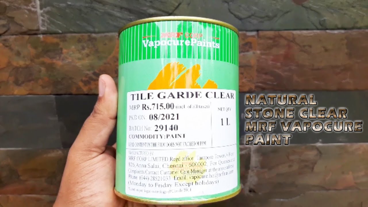 Natural Stone Protection with MRF Vapocure Paint Tile Garde Clear